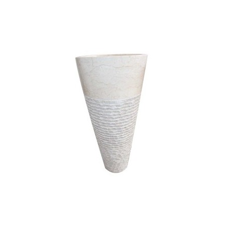 Vasque totem en marbre crème Ø40cm PA22-M CREAM