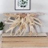 Console naturelle en racine de teck brute SOUCHE 140cm