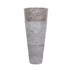 Vasque totem en marbre gris Ø40cm PA22-M GREY