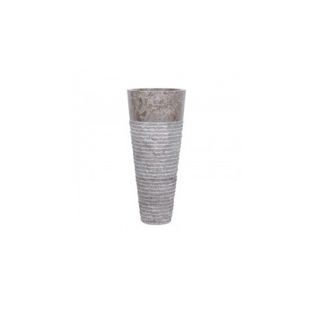 Vasque totem en marbre gris Ø40cm PA22-M GREY