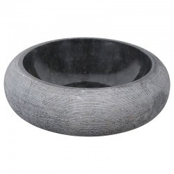 Vasque ronde à poser en marbre noir Ø40cm DN-G BLACK