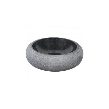 Vasque ronde à poser en marbre noir Ø40cm DN-G BLACK