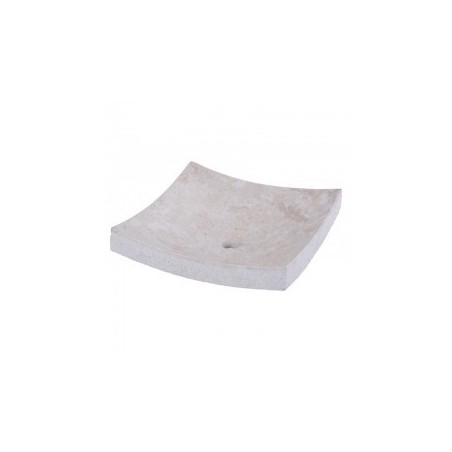 Vasque à poser carrée en marbre crème 40cm SZB-D CREAM