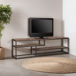 Meuble TV bois recyclé et métal dbodhi TUAREG 175cm