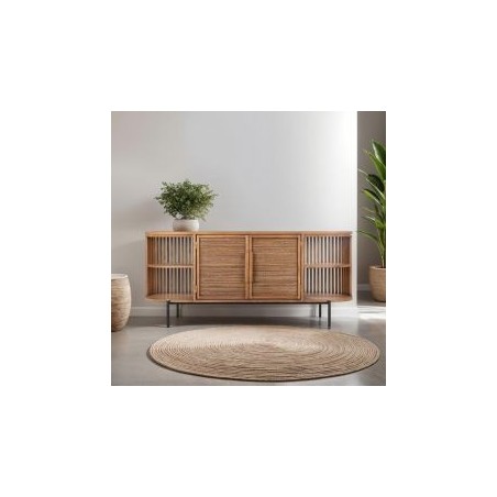 Buffet arrondi en teck recyclé 160cm d-bodhi COCO 2 portes