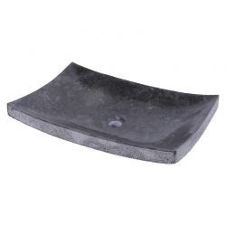 Vasque à poser rectangulaire en marbre gris 60cm RZB-D GREY