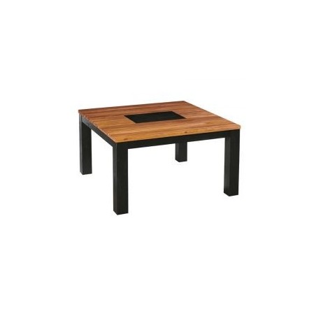 Table repas carrée pin et chêne 140cm Flix Casita FLITACA 140