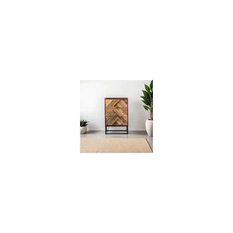 Commode bois et métal 55cm RITA Kayu Intérieur