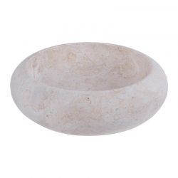 Vasque ronde à poser en marbre crème Ø40cm DN-P CREAM