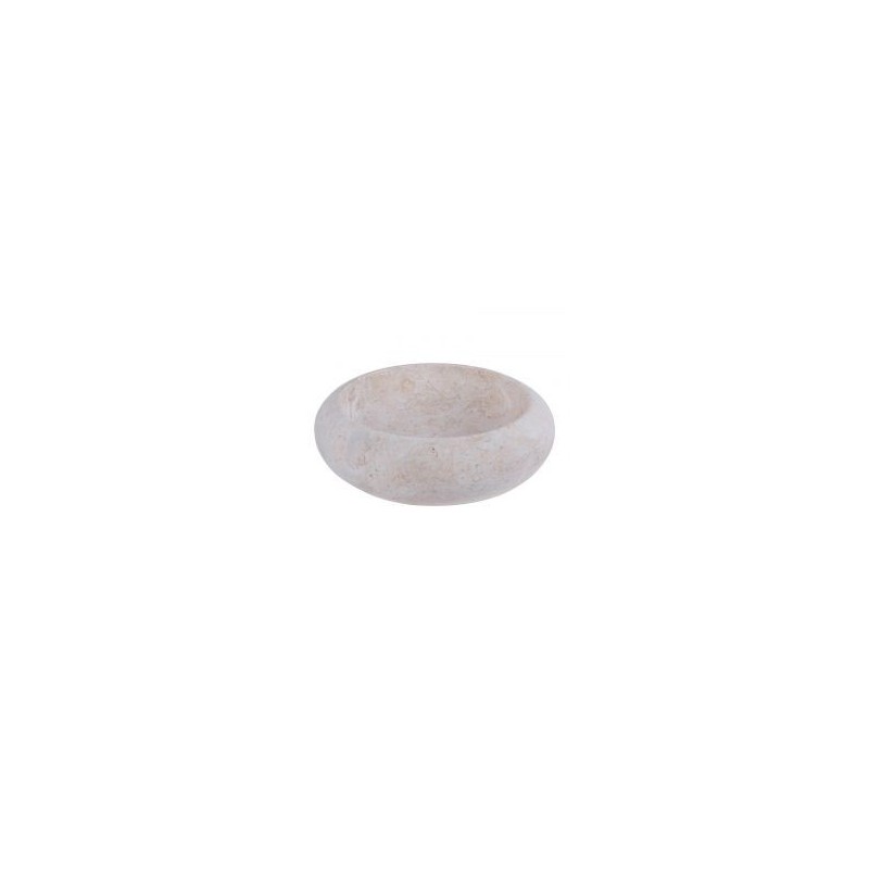 Vasque ronde à poser en marbre crème Ø40cm DN-P CREAM
