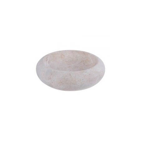 Vasque ronde à poser en marbre crème Ø40cm DN-P CREAM