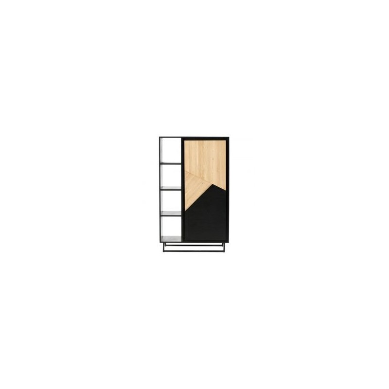 Armoire avec étagère en chêne et pin 90cm Casita TRAARM 1ETA