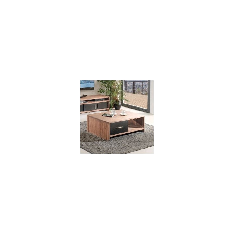Table basse rectangulaire teck massif recyclé 123cm Zetta Casita