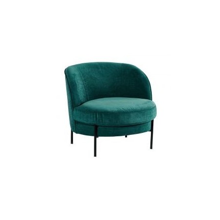 Fauteuil tissu vert design 74cm Casita Leoni HZFALEOVER 15