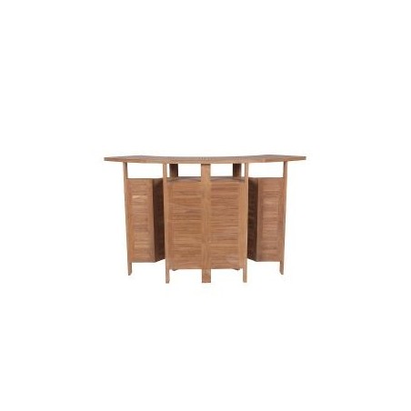 Bar extérieur teck massif pliant 180cm GARDEN