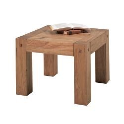 Table basse chêne carrée 60cm Lodge Casita