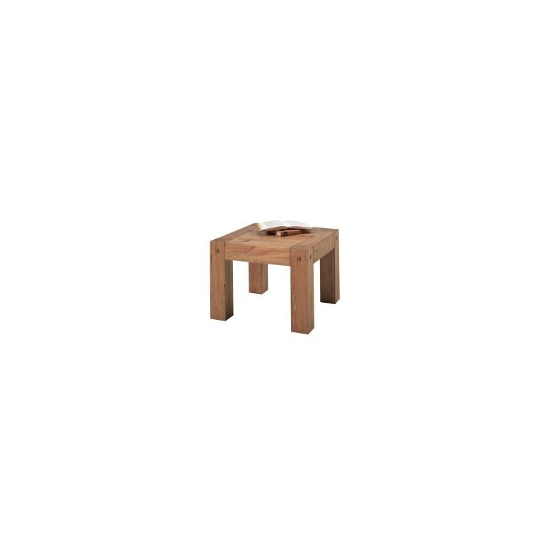 Table basse chêne carrée 60cm Lodge Casita