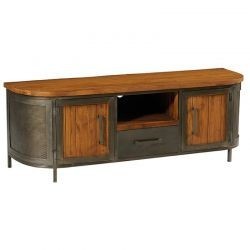Meuble TV teck et fer 167cm Hepley Casita HEPTV160