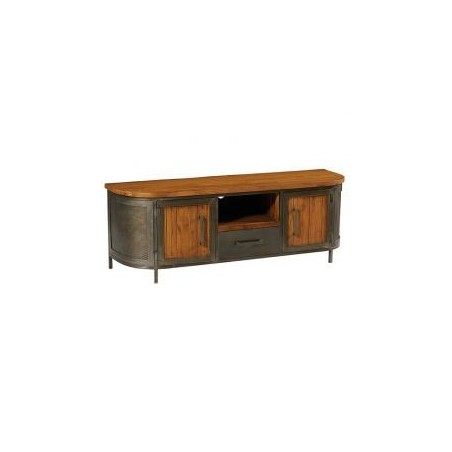 Meuble TV teck et fer 167cm Hepley Casita HEPTV160