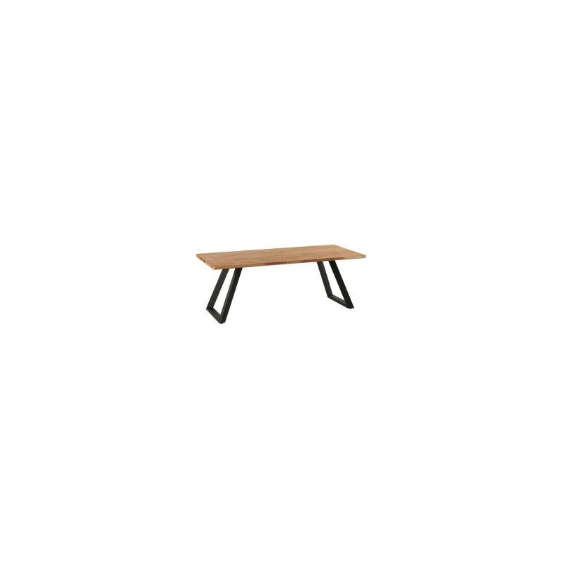 Table industrielle bois massif 200cm KENT Casita huilée miel