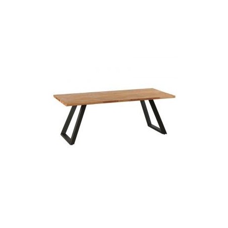 Table industrielle bois massif 200cm KENT Casita huilée miel