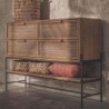 Commode 4 tiroirs en teck recyclé et métal 150cm d-bodhi COCO