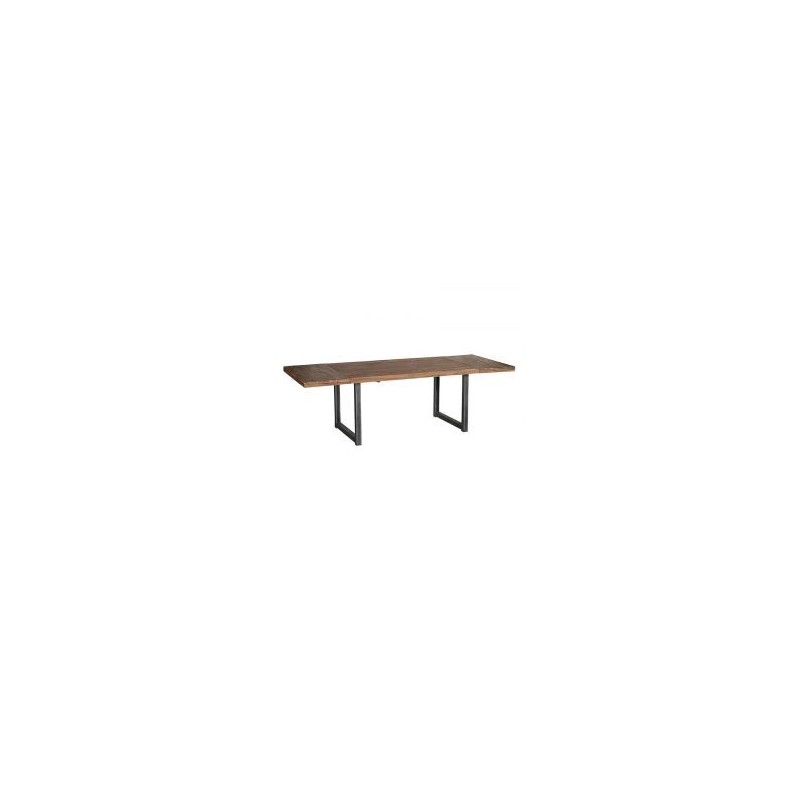 Table teck et métal 160/260cm Wales Casita WALTA160