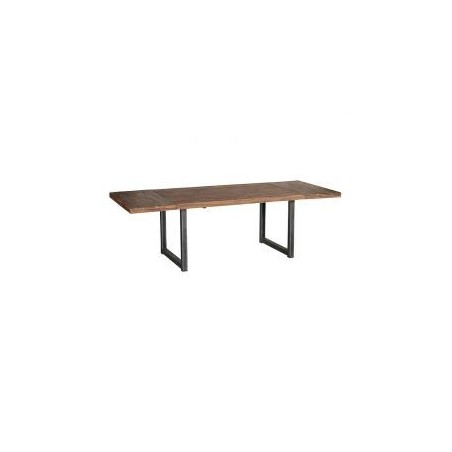 Table teck et métal 160/260cm Wales Casita WALTA160