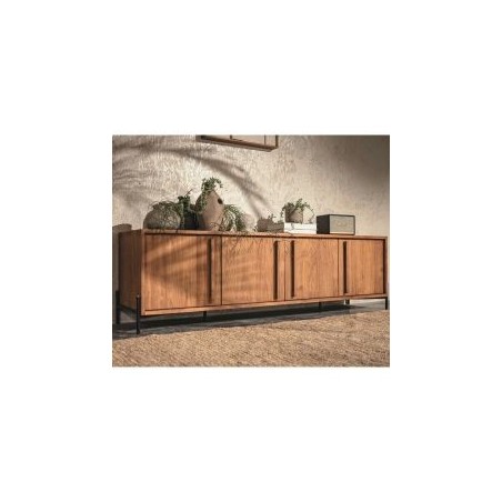 Grand meuble TV bois massif recyclé et métal 194cm d-bodhi OUTLINE