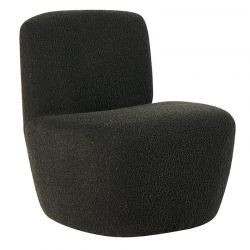 Fauteuil design tissu bouclé anthracite GUS Casita FAUGUSANT 20