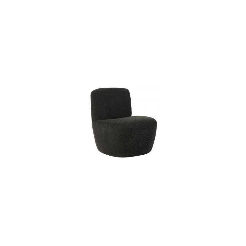 Fauteuil design tissu bouclé anthracite GUS Casita FAUGUSANT 20
