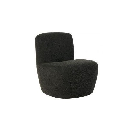 Fauteuil design tissu bouclé anthracite GUS Casita FAUGUSANT 20