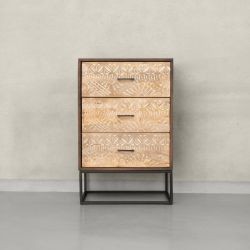 Commode bois et métal 55cm NOA