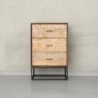 Commode bois et métal 55cm NOA