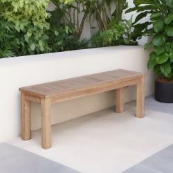 Banc en teck massif de jardin 130cm GARDEN