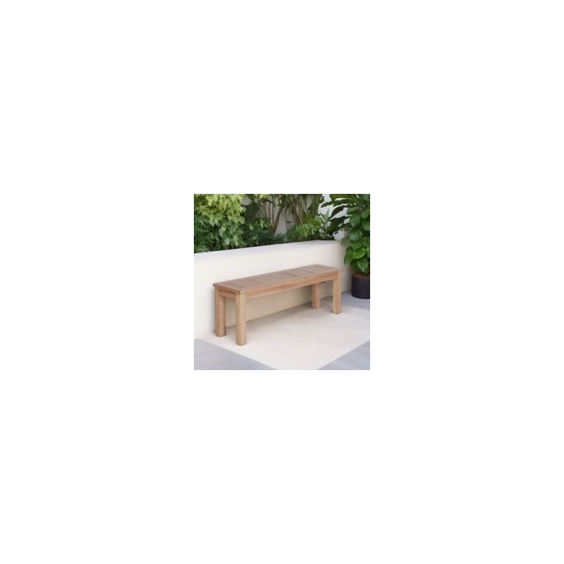 Banc en teck massif de jardin 130cm GARDEN