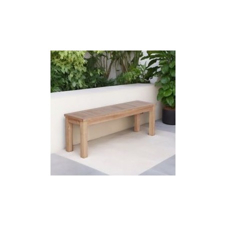 Banc en teck massif de jardin 130cm GARDEN
