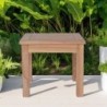 Table d'appoint extérieur en teck massif carrée 45cm