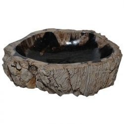 Vasque à poser pierre bois fossilisé BAIN 40 à 59 cm