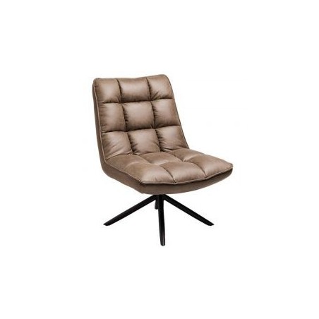 Fauteuil relax rotatif tissu microfibres kaki Casita GRUNDY