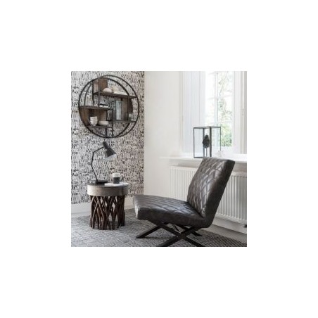 Etagère murale ronde bois recyclé 100cm dbodhi TUAREG