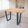 Mange-debout industriel teck recyclé 160cm LASIA Casita