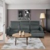 Canapé d'angle tissu gris 275cm BOBBIO Casita retour gauche