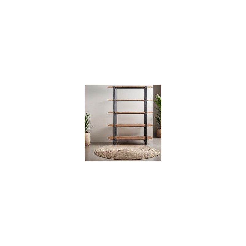 Étagère 5 niveaux ouverts en teck recyclé 140cm d-bodhi COCO