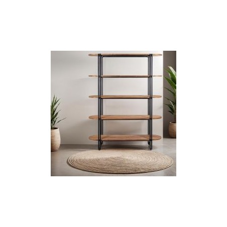 Étagère 5 niveaux ouverts en teck recyclé 140cm d-bodhi COCO