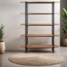 Étagère 5 niveaux ouverts en teck recyclé 140cm d-bodhi COCO