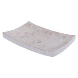 Vasque à poser rectangulaire en marbre crème 60cm RZB-D CREAM