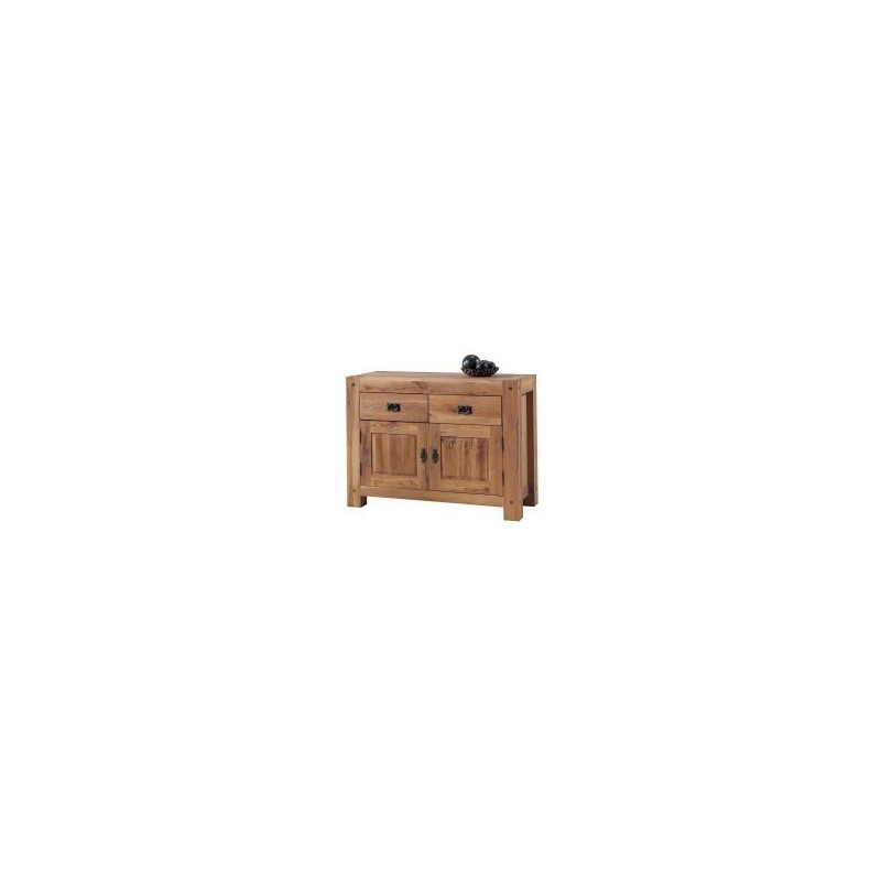 Buffet 2 portes chêne massif 120cm Lodge Casita