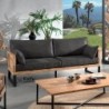 Canapé teck 3 places Dunmore Casita DUNFA3GOBGRI