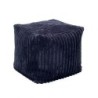 Pouf en velours côtelé gris anthracite Casita LIZARD